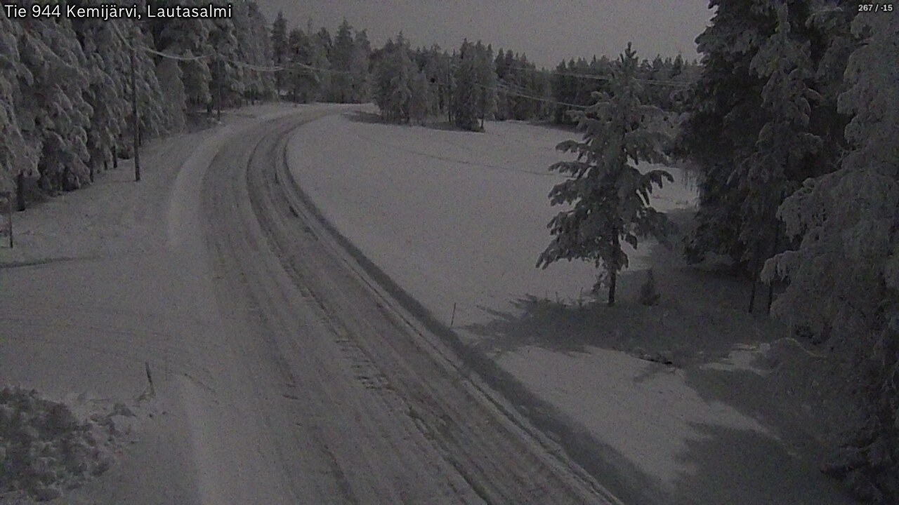 Kelikamerat Kuva Tie 944 Kemijärvi, Lautasalmi, Kemijärvi, Lappi