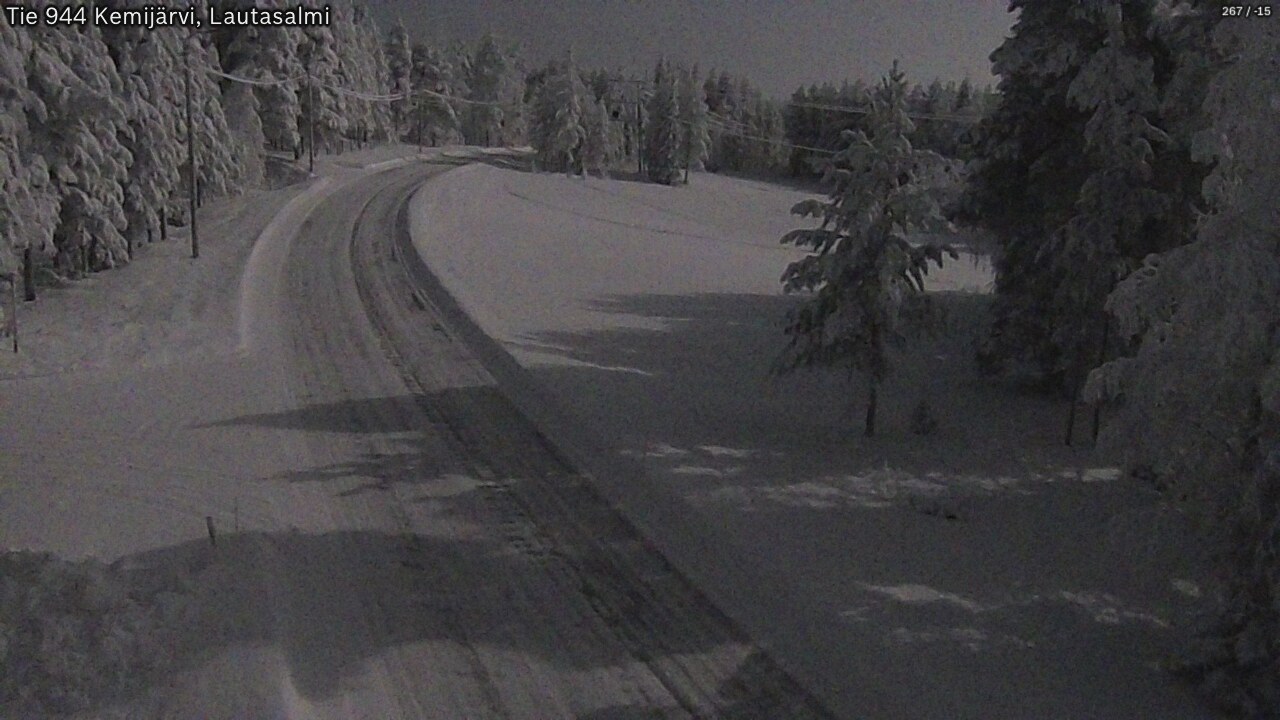 Kelikamerat Kuva Tie 944 Kemijärvi, Lautasalmi, Kemijärvi, Lappi