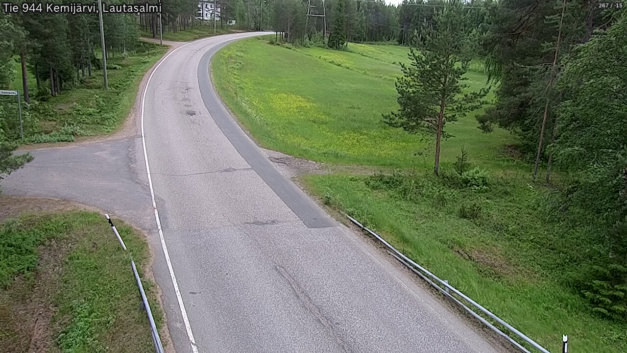 Weather Camera Image Väg 944 Kemijärvi, Lautasalmi, Kemijärvi, Lappi