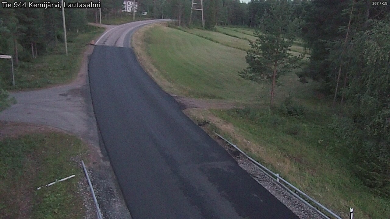Weather Camera Image Road 944 Kemijärvi, Lautasalmi, Kemijärvi, Lappi