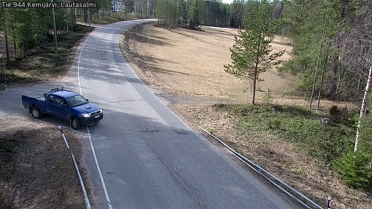 Weather Camera Image Väg 944 Kemijärvi, Lautasalmi, Kemijärvi, Lappi