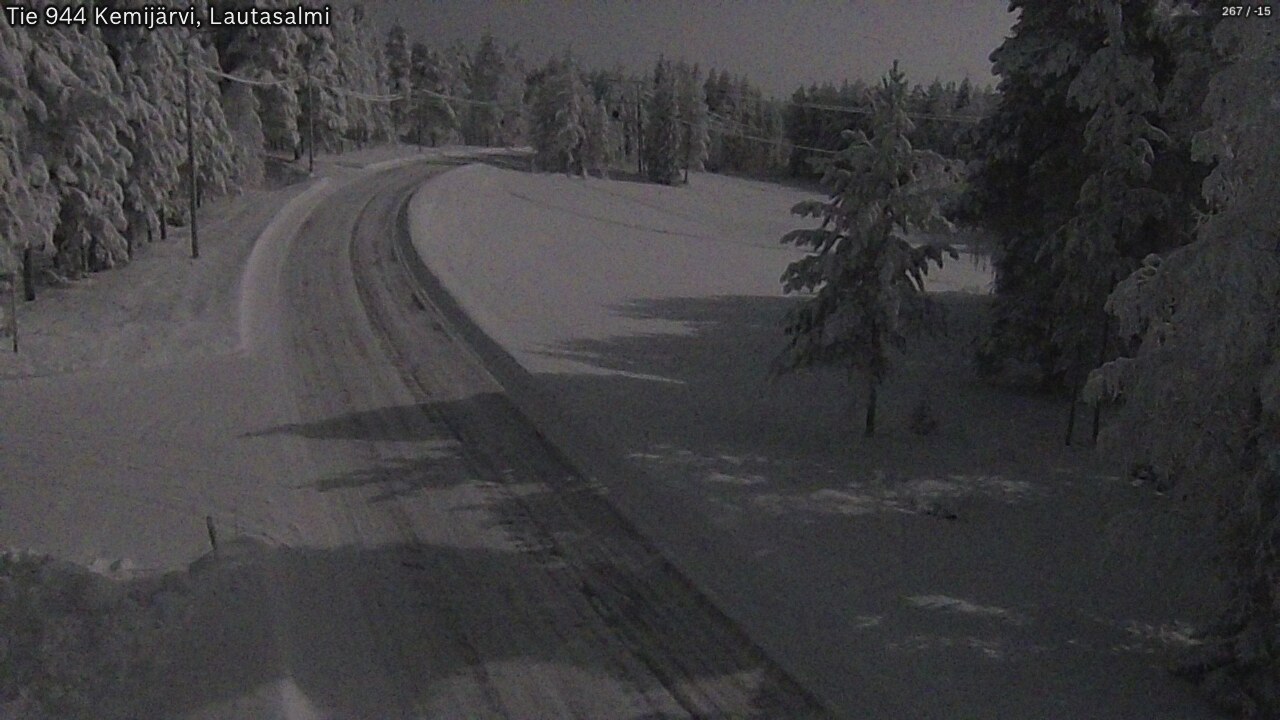 Kelikamerat Kuva Tie 944 Kemijärvi, Lautasalmi, Kemijärvi, Lappi