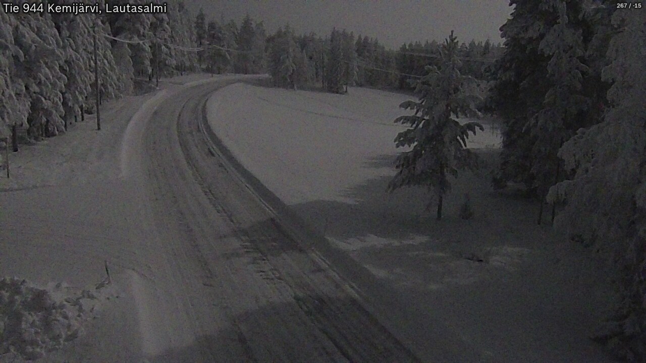 Kelikamerat Kuva Tie 944 Kemijärvi, Lautasalmi, Kemijärvi, Lappi