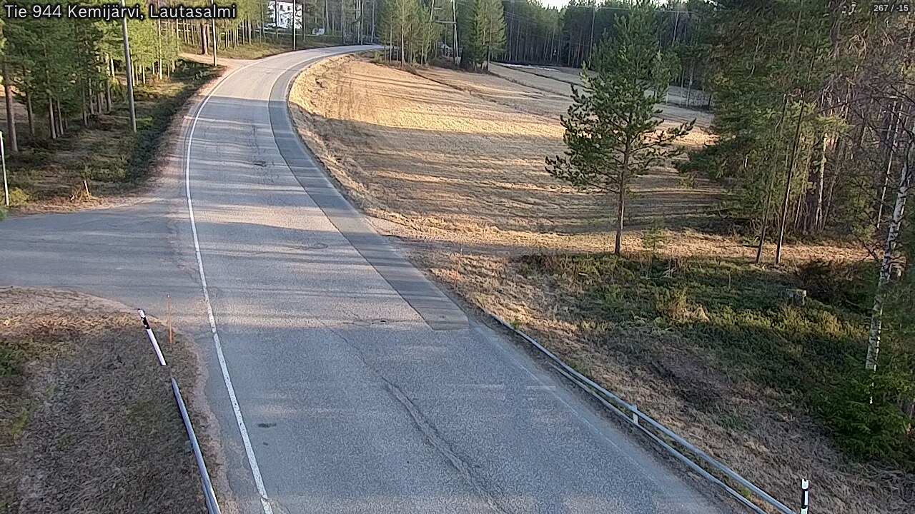 Weather Camera Image Väg 944 Kemijärvi, Lautasalmi, Kemijärvi, Lappi