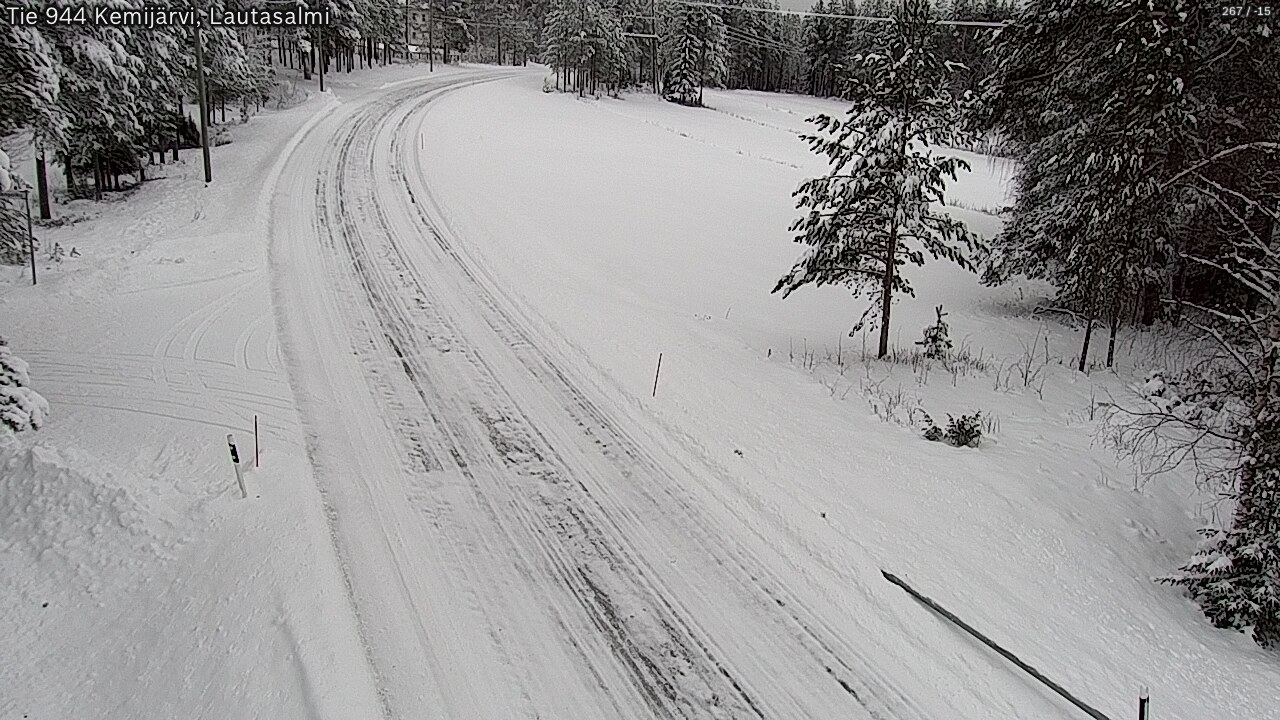 Kelikamerat Kuva Tie 944 Kemijärvi, Lautasalmi, Kemijärvi, Lappi