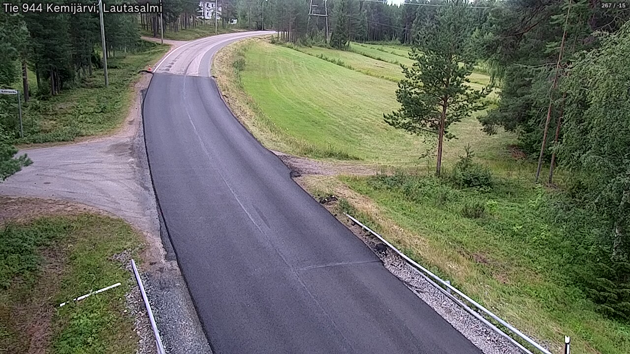 Weather Camera Image Road 944 Kemijärvi, Lautasalmi, Kemijärvi, Lappi