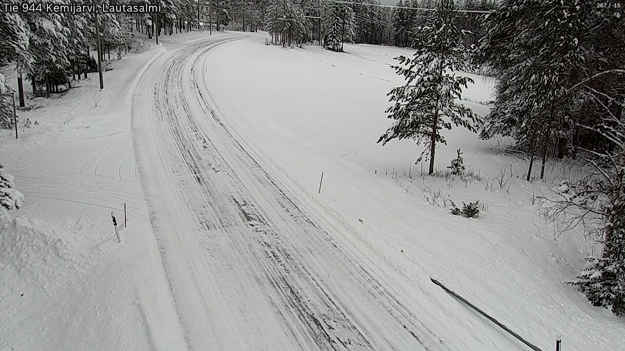 Kelikamerat Kuva Tie 944 Kemijärvi, Lautasalmi, Kemijärvi, Lappi