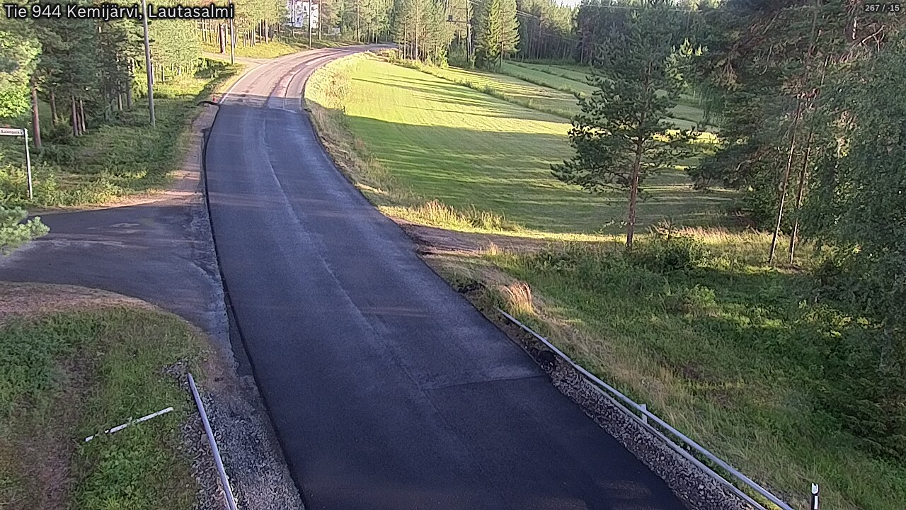Weather Camera Image Road 944 Kemijärvi, Lautasalmi, Kemijärvi, Lappi