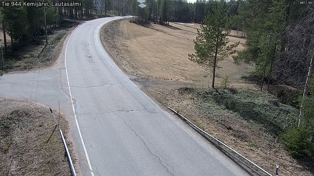 Weather Camera Image Väg 944 Kemijärvi, Lautasalmi, Kemijärvi, Lappi