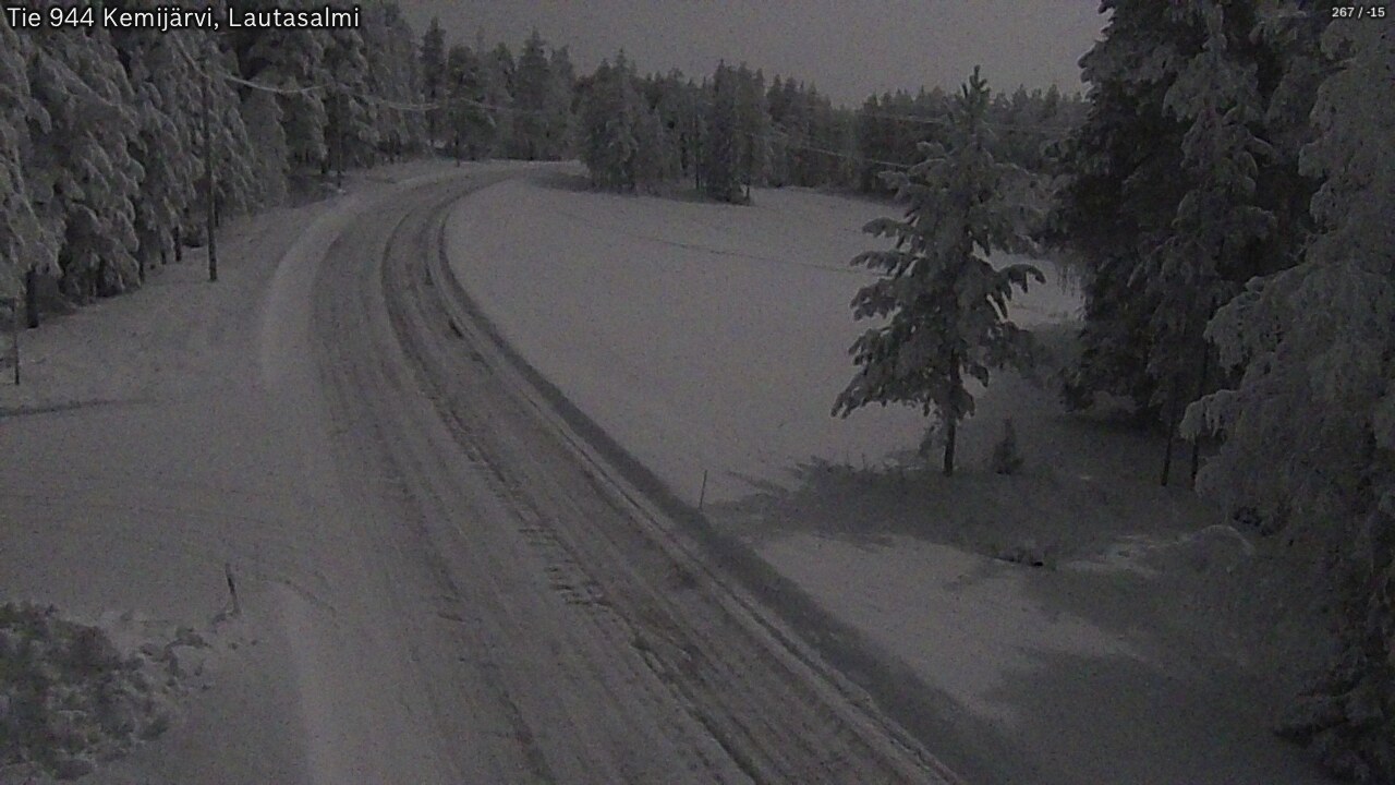Kelikamerat Kuva Tie 944 Kemijärvi, Lautasalmi, Kemijärvi, Lappi