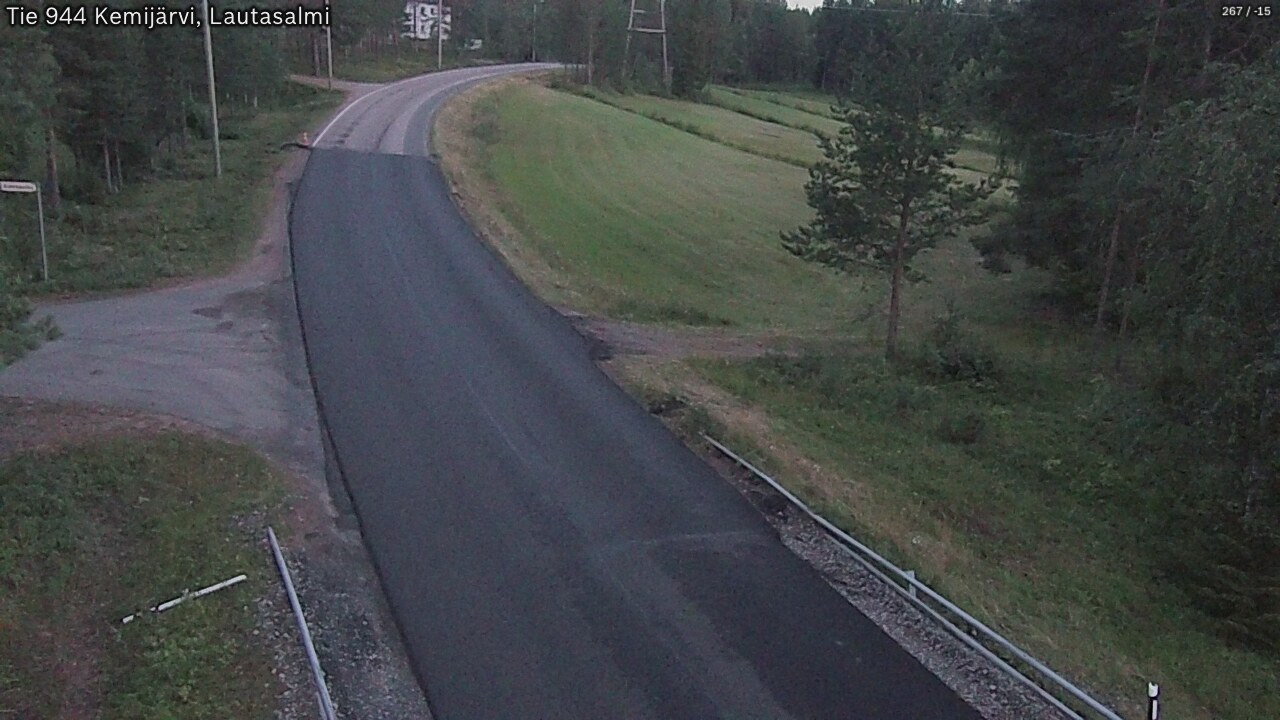 Weather Camera Image Road 944 Kemijärvi, Lautasalmi, Kemijärvi, Lappi