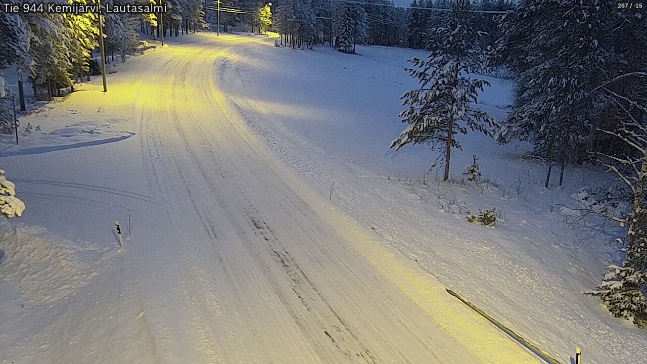Kelikamerat Kuva Tie 944 Kemijärvi, Lautasalmi, Kemijärvi, Lappi