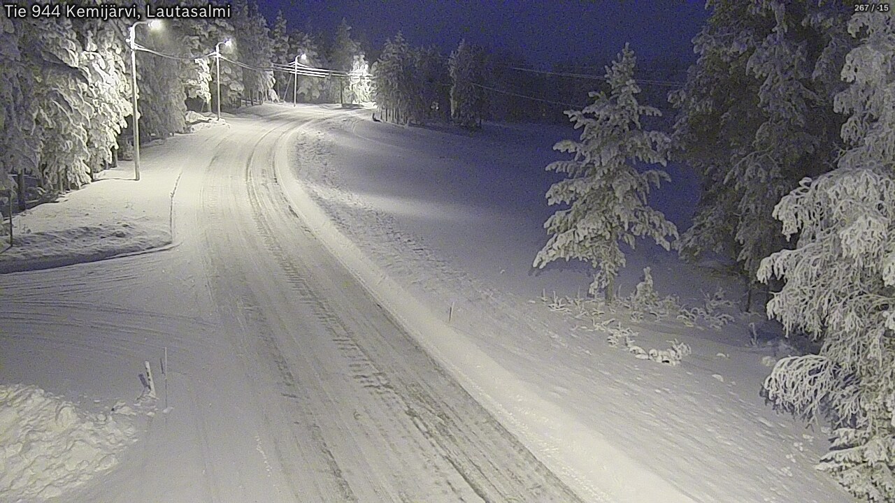 Kelikamerat Kuva Tie 944 Kemijärvi, Lautasalmi, Kemijärvi, Lappi