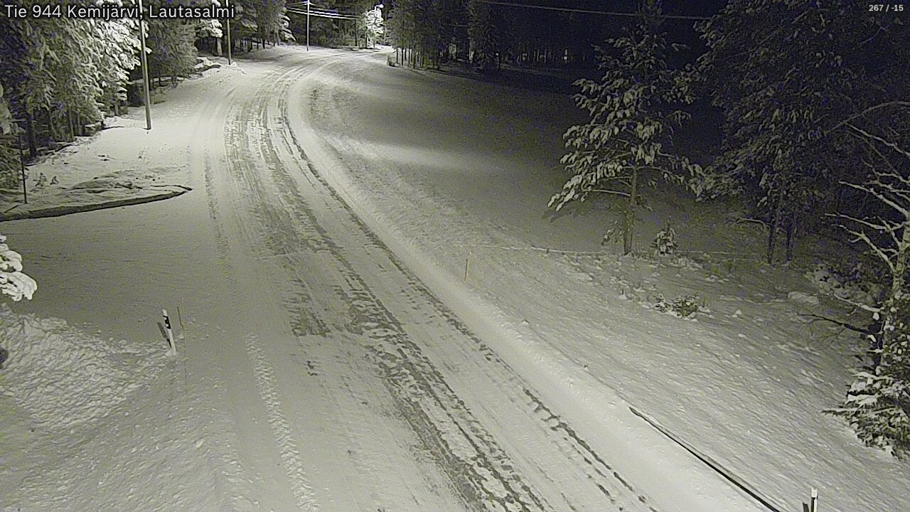 Kelikamerat Kuva Tie 944 Kemijärvi, Lautasalmi, Kemijärvi, Lappi