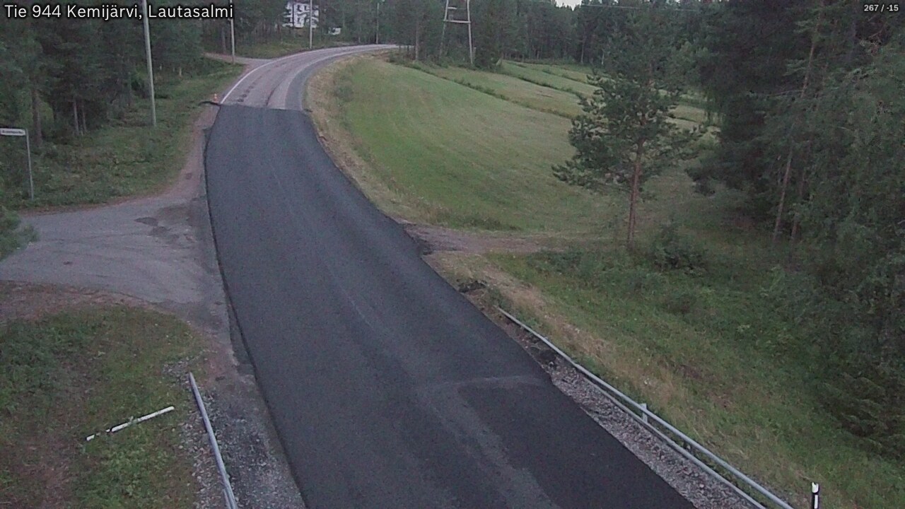 Weather Camera Image Road 944 Kemijärvi, Lautasalmi, Kemijärvi, Lappi