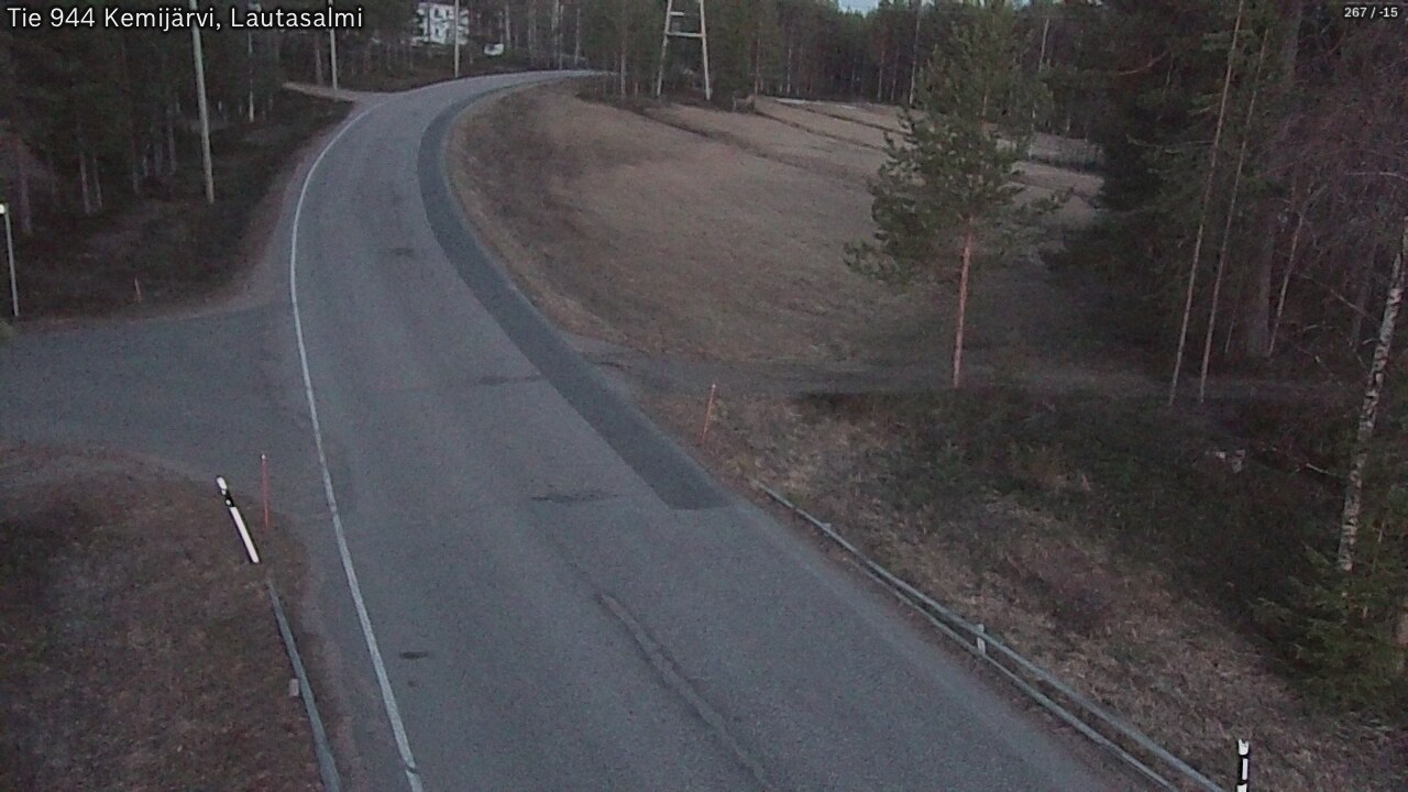 Weather Camera Image Väg 944 Kemijärvi, Lautasalmi, Kemijärvi, Lappi