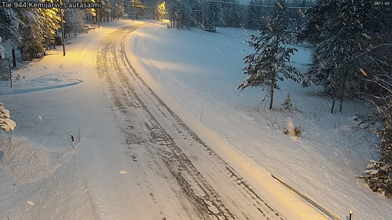 Kelikamerat Kuva Tie 944 Kemijärvi, Lautasalmi, Kemijärvi, Lappi