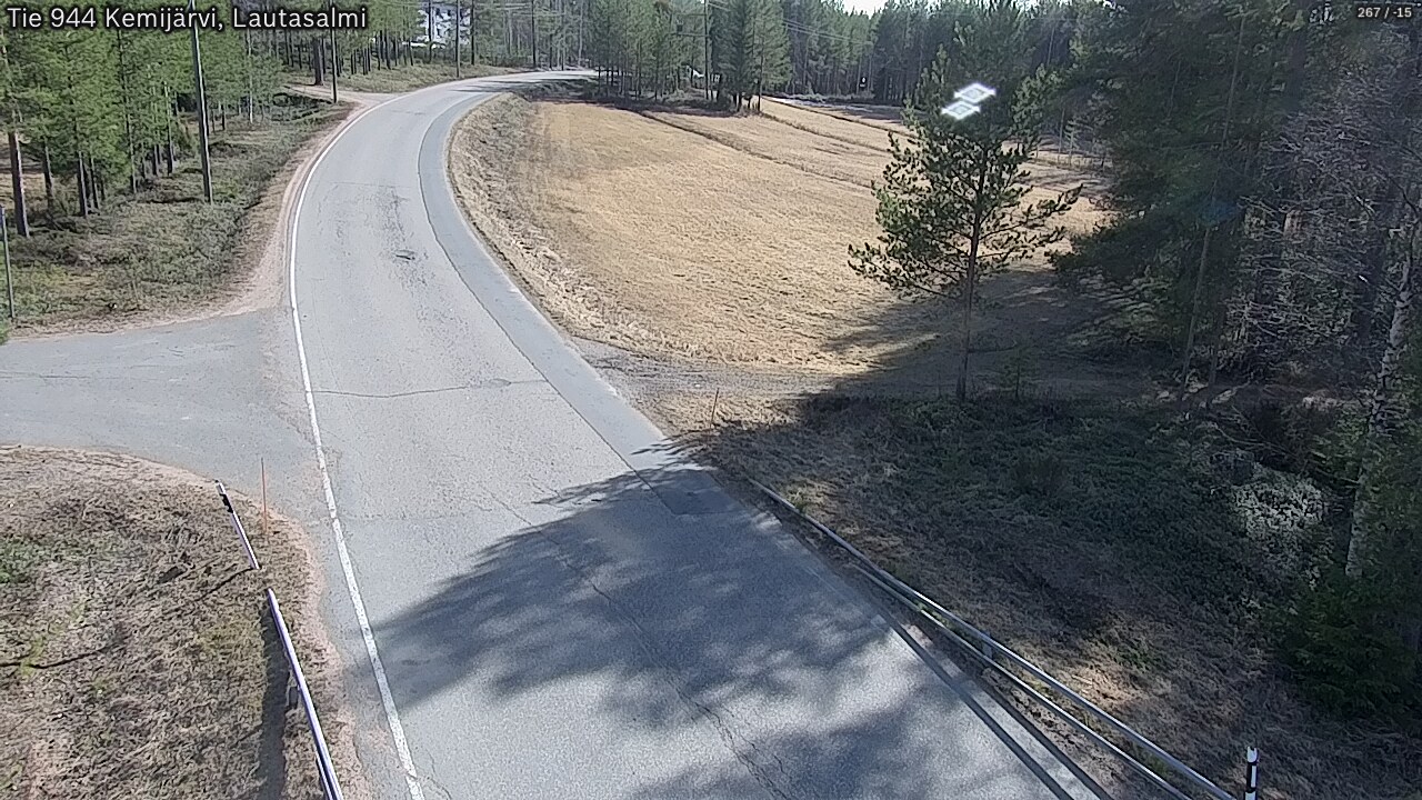 Weather Camera Image Väg 944 Kemijärvi, Lautasalmi, Kemijärvi, Lappi