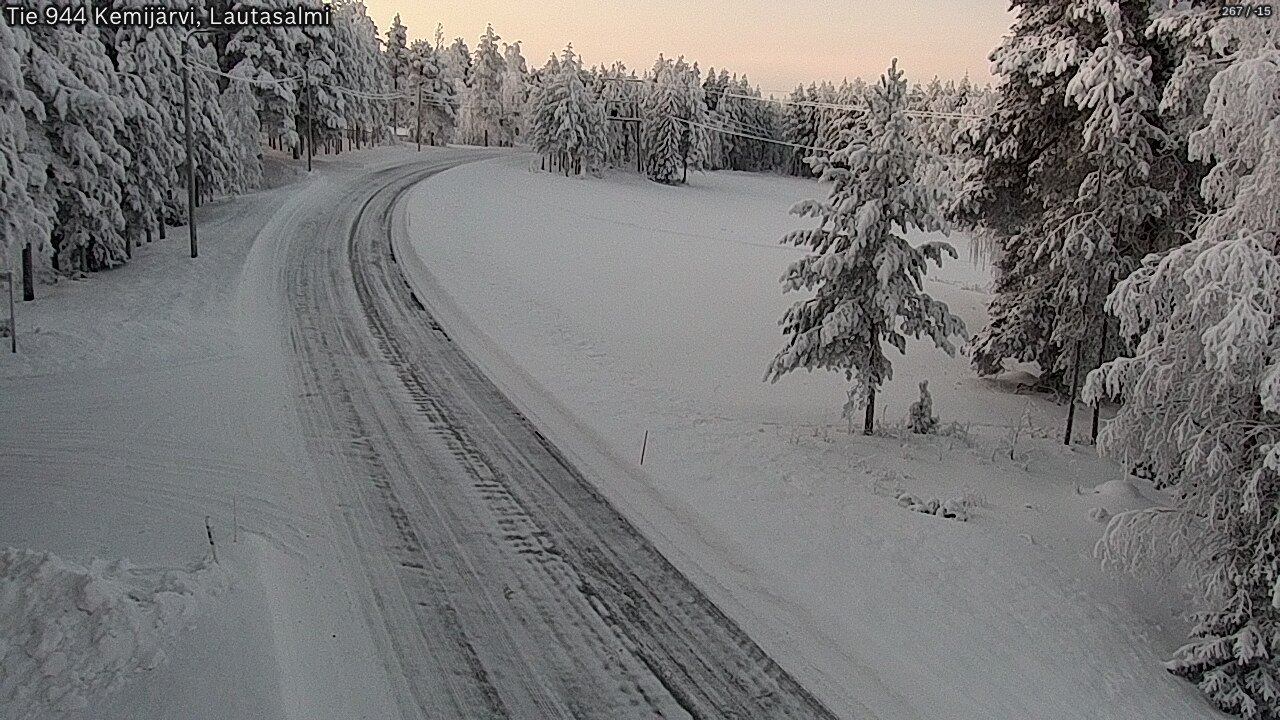 Kelikamerat Kuva Tie 944 Kemijärvi, Lautasalmi, Kemijärvi, Lappi