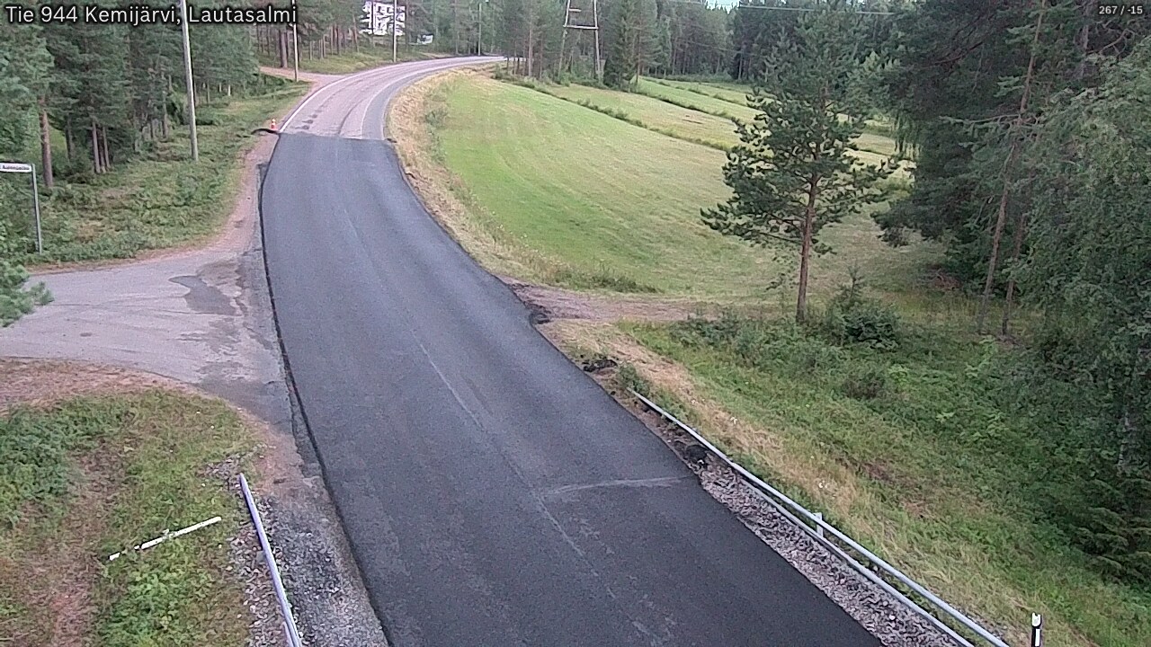 Weather Camera Image Road 944 Kemijärvi, Lautasalmi, Kemijärvi, Lappi