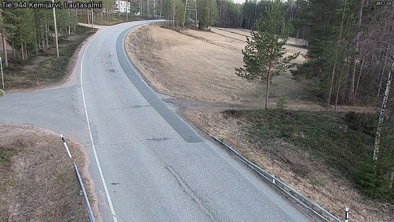 Weather Camera Image Väg 944 Kemijärvi, Lautasalmi, Kemijärvi, Lappi
