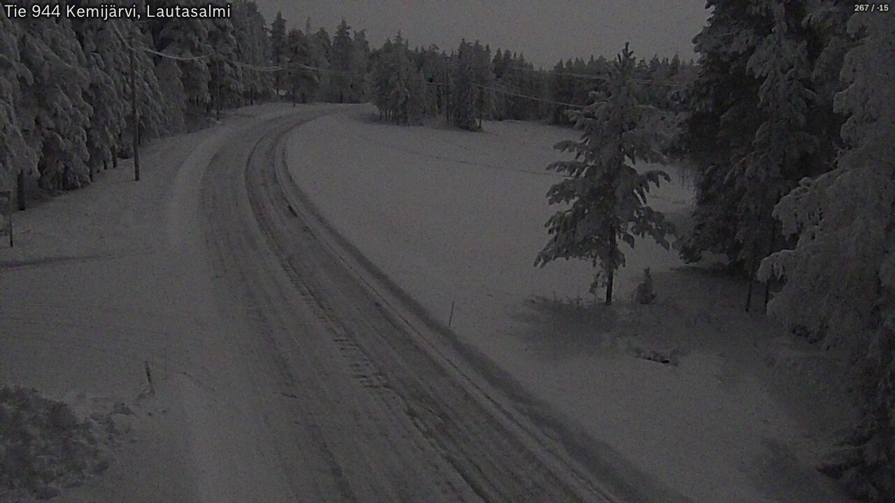 Kelikamerat Kuva Tie 944 Kemijärvi, Lautasalmi, Kemijärvi, Lappi