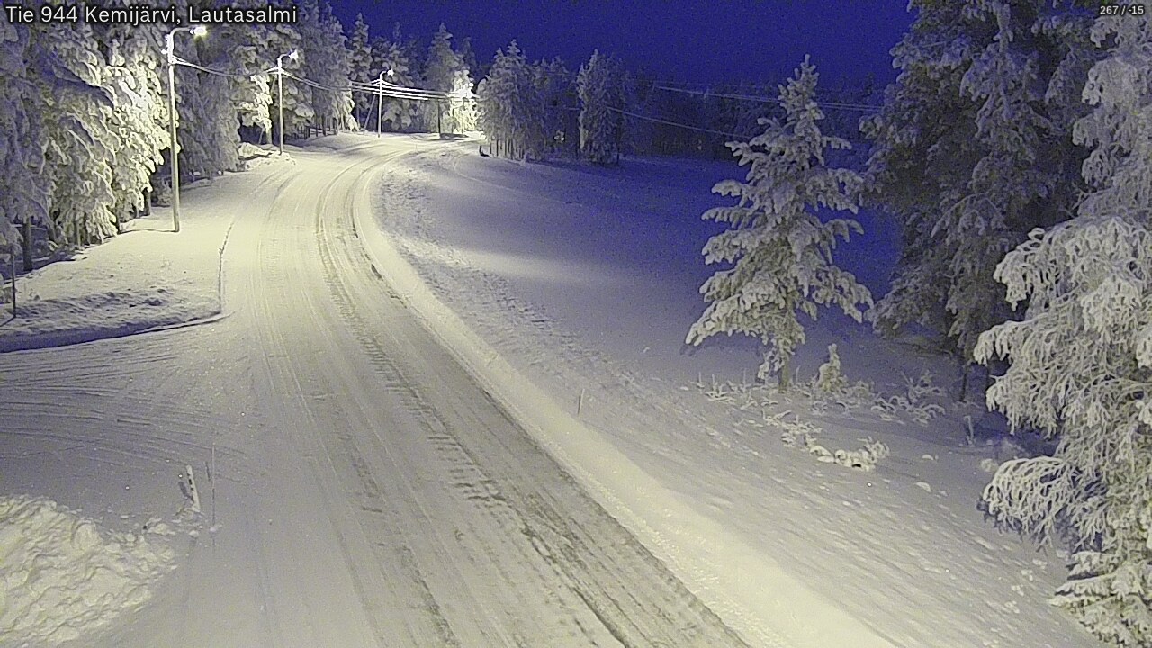 Kelikamerat Kuva Tie 944 Kemijärvi, Lautasalmi, Kemijärvi, Lappi