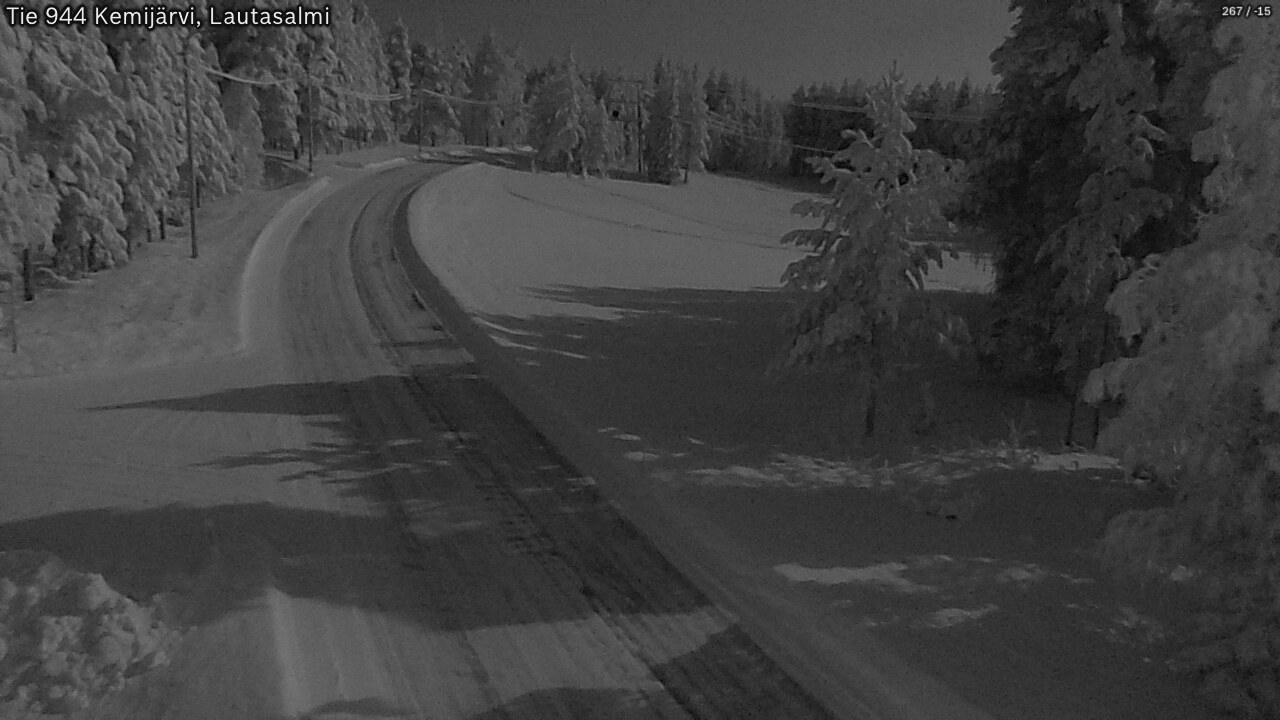 Kelikamerat Kuva Tie 944 Kemijärvi, Lautasalmi, Kemijärvi, Lappi