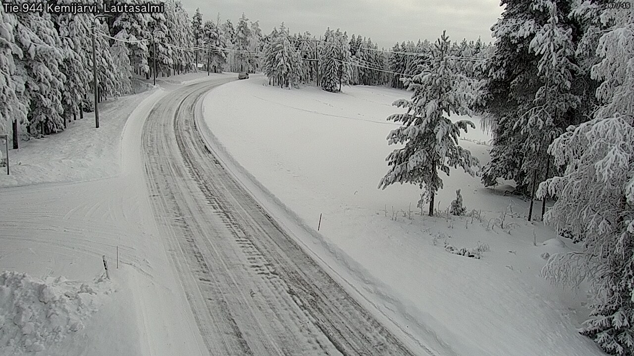 Kelikamerat Kuva Tie 944 Kemijärvi, Lautasalmi, Kemijärvi, Lappi