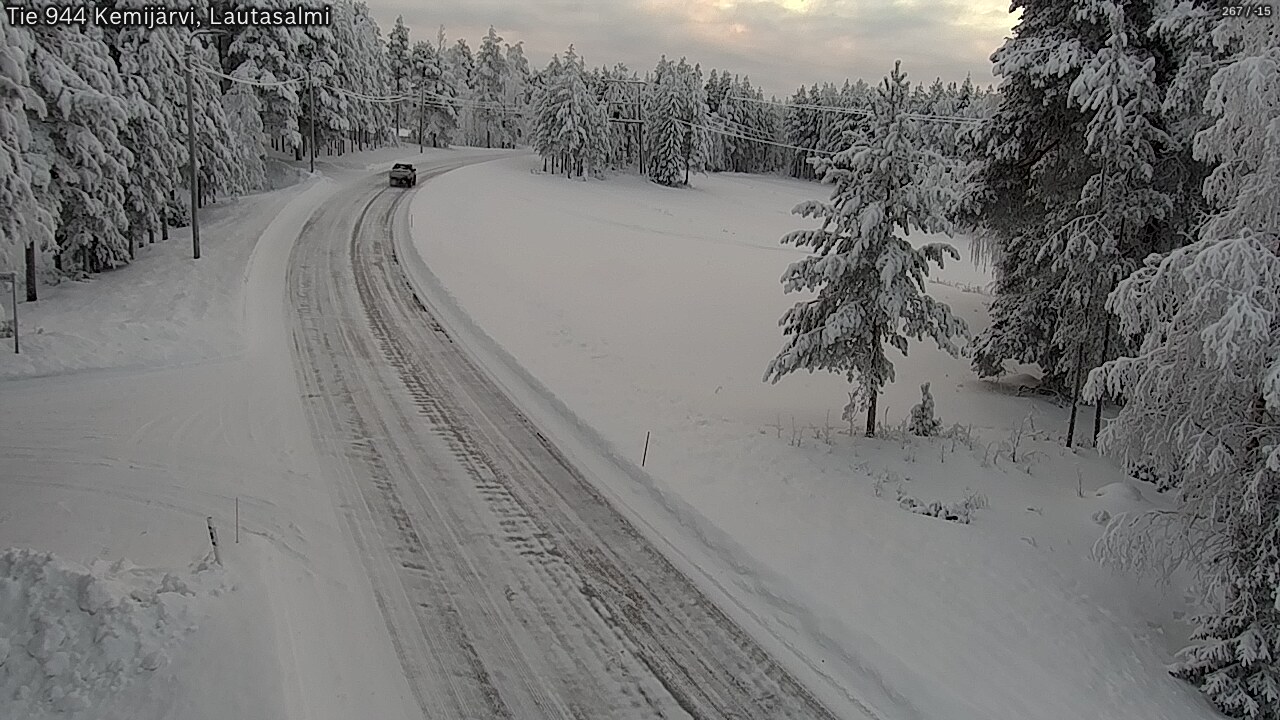 Kelikamerat Kuva Tie 944 Kemijärvi, Lautasalmi, Kemijärvi, Lappi