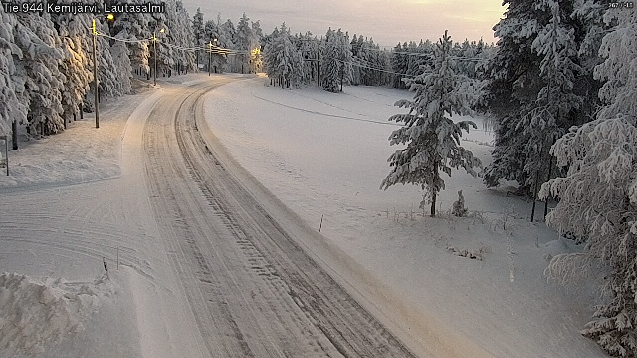 Kelikamerat Kuva Tie 944 Kemijärvi, Lautasalmi, Kemijärvi, Lappi