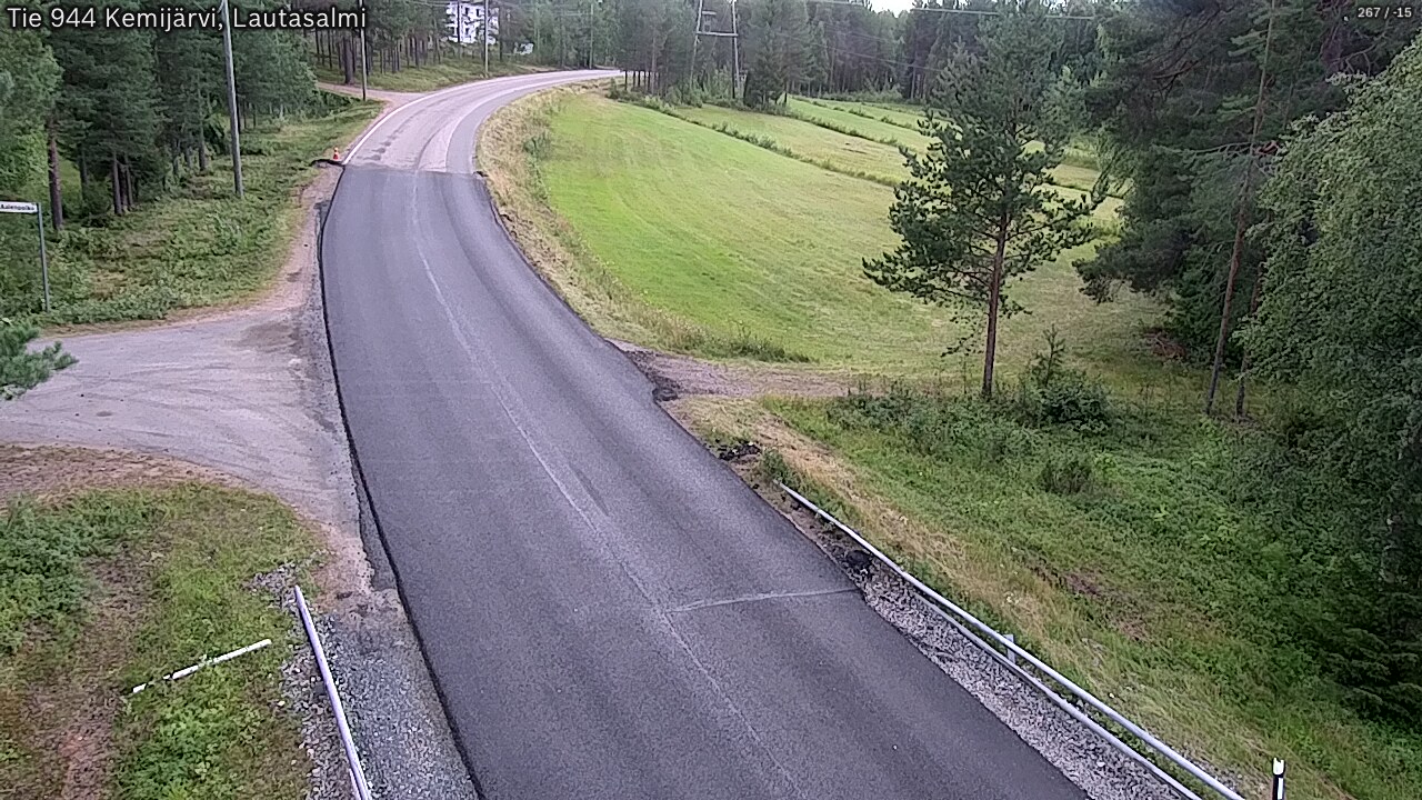 Weather Camera Image Road 944 Kemijärvi, Lautasalmi, Kemijärvi, Lappi
