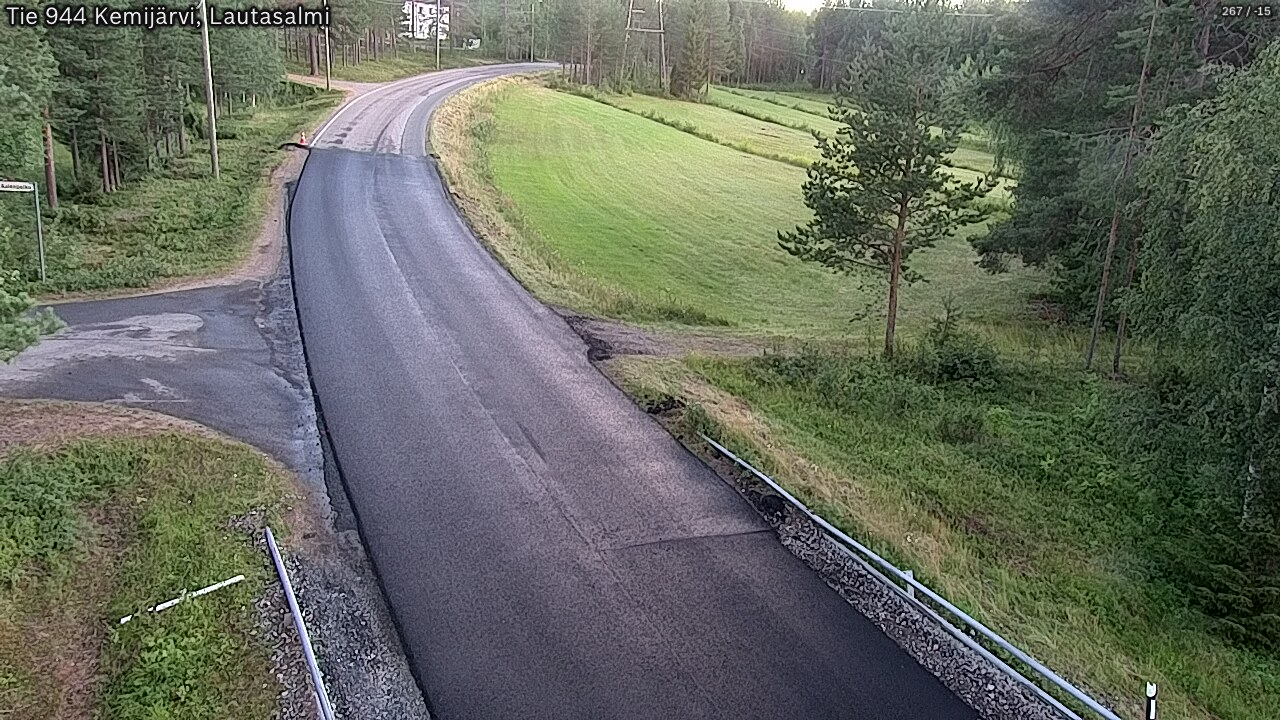 Weather Camera Image Road 944 Kemijärvi, Lautasalmi, Kemijärvi, Lappi