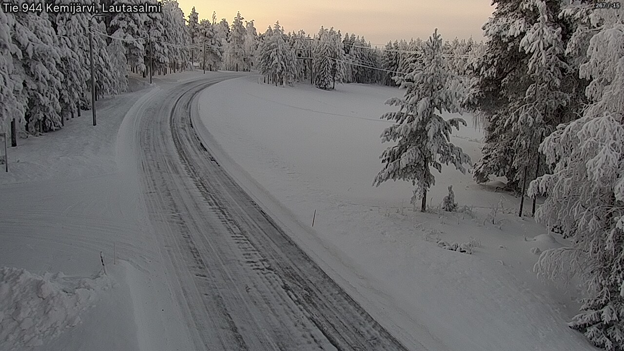 Kelikamerat Kuva Tie 944 Kemijärvi, Lautasalmi, Kemijärvi, Lappi