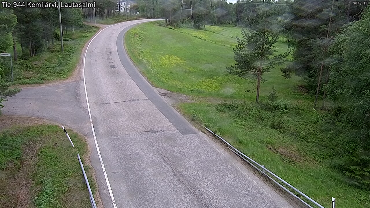 Weather Camera Image Väg 944 Kemijärvi, Lautasalmi, Kemijärvi, Lappi