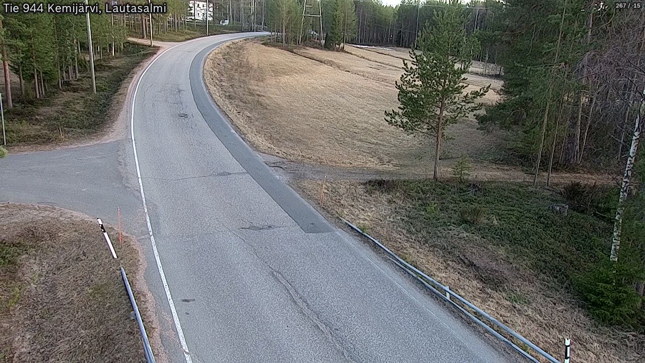 Weather Camera Image Väg 944 Kemijärvi, Lautasalmi, Kemijärvi, Lappi