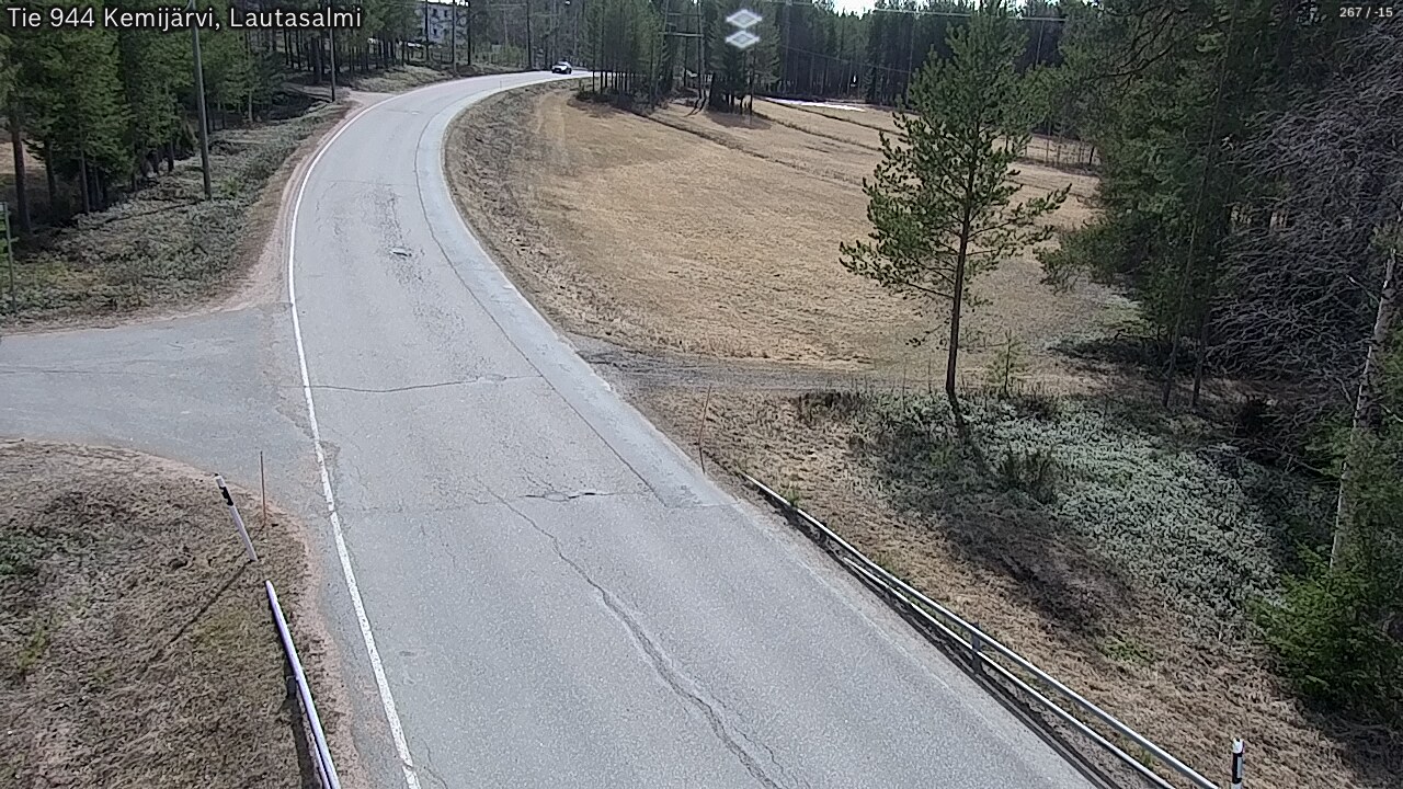 Weather Camera Image Väg 944 Kemijärvi, Lautasalmi, Kemijärvi, Lappi