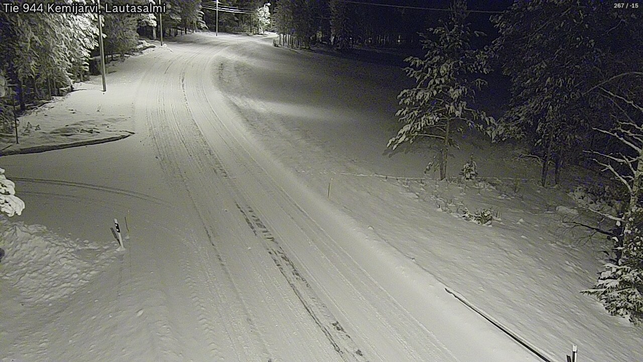 Kelikamerat Kuva Tie 944 Kemijärvi, Lautasalmi, Kemijärvi, Lappi