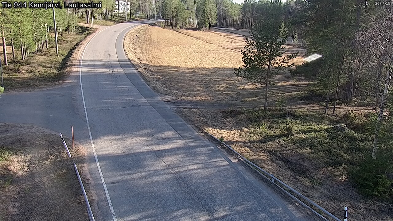 Weather Camera Image Väg 944 Kemijärvi, Lautasalmi, Kemijärvi, Lappi