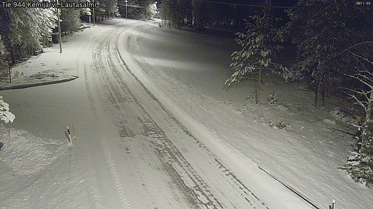 Kelikamerat Kuva Tie 944 Kemijärvi, Lautasalmi, Kemijärvi, Lappi