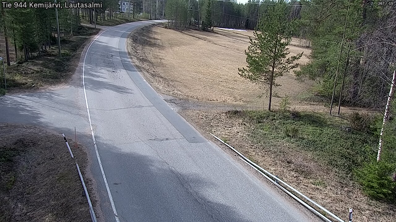 Weather Camera Image Väg 944 Kemijärvi, Lautasalmi, Kemijärvi, Lappi