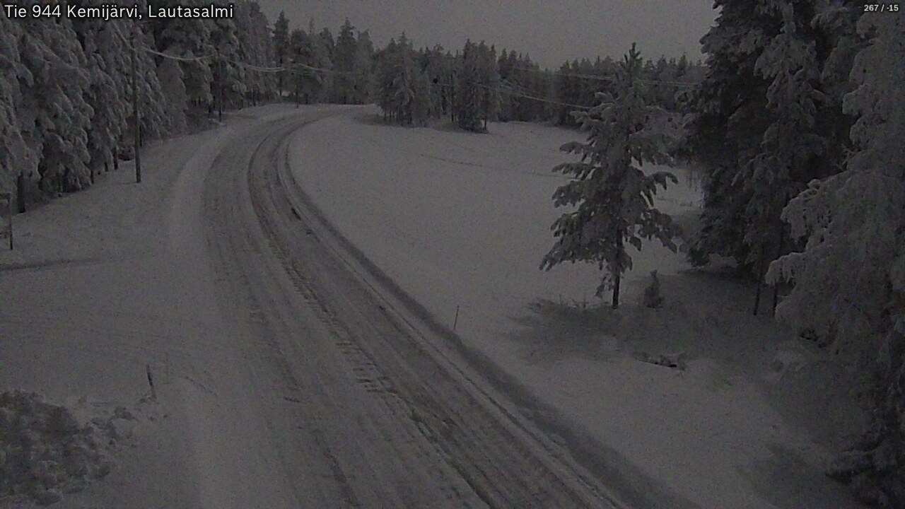 Kelikamerat Kuva Tie 944 Kemijärvi, Lautasalmi, Kemijärvi, Lappi