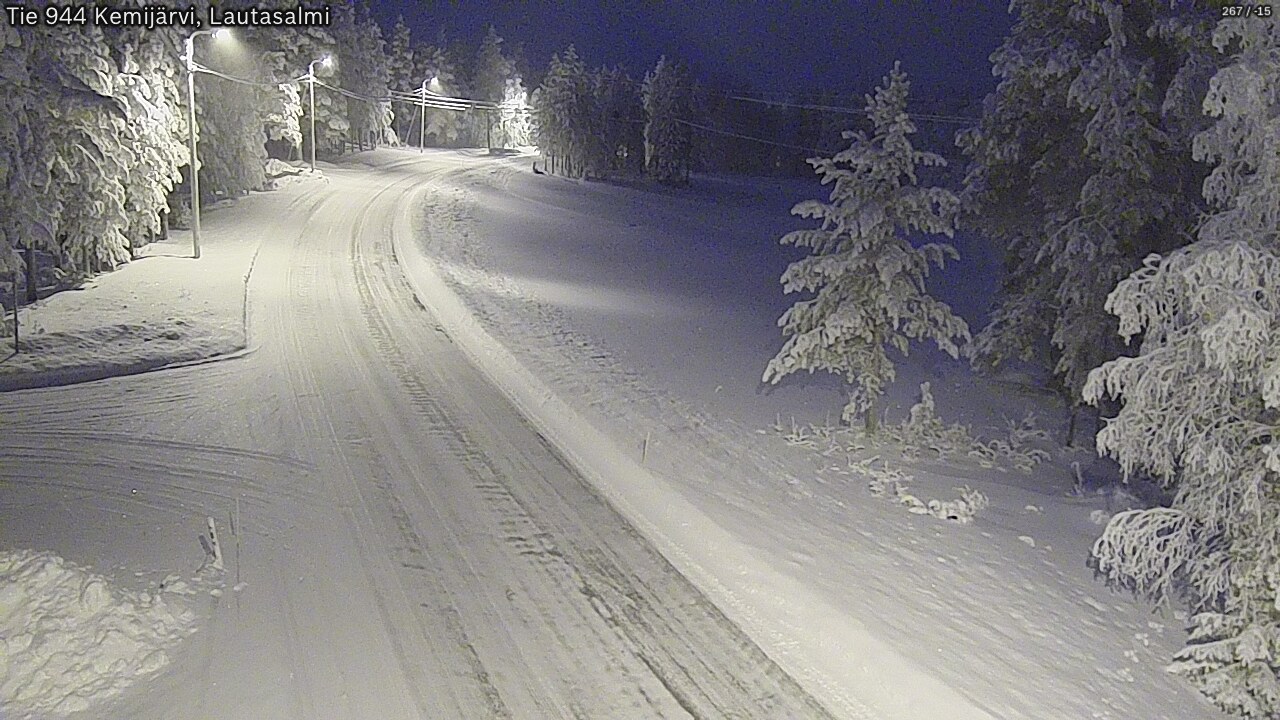 Kelikamerat Kuva Tie 944 Kemijärvi, Lautasalmi, Kemijärvi, Lappi