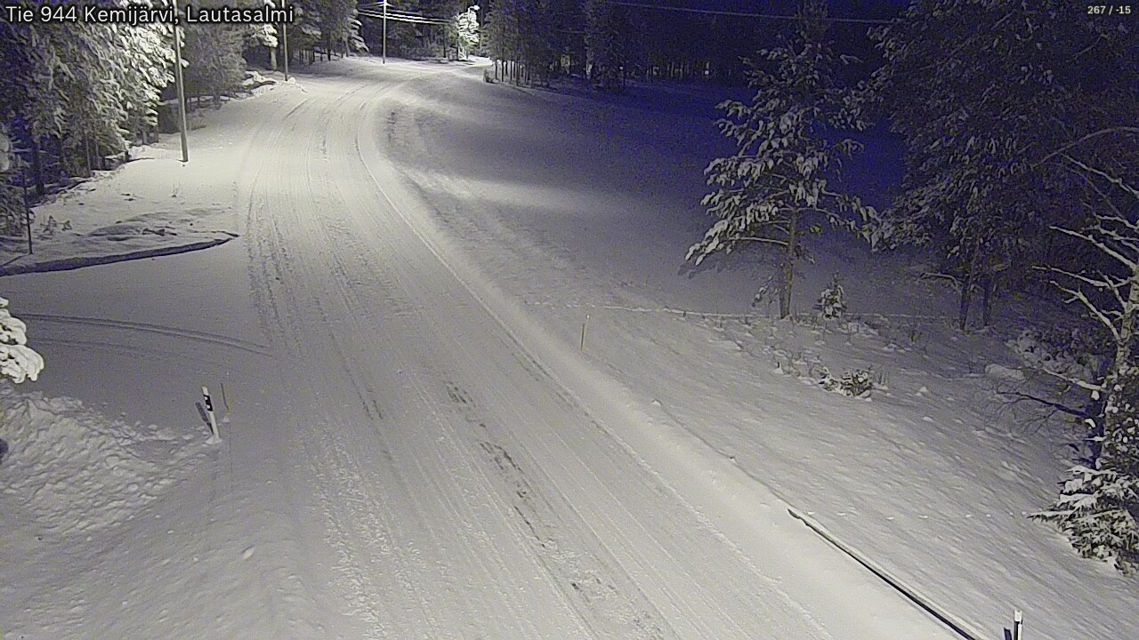 Kelikamerat Kuva Tie 944 Kemijärvi, Lautasalmi, Kemijärvi, Lappi