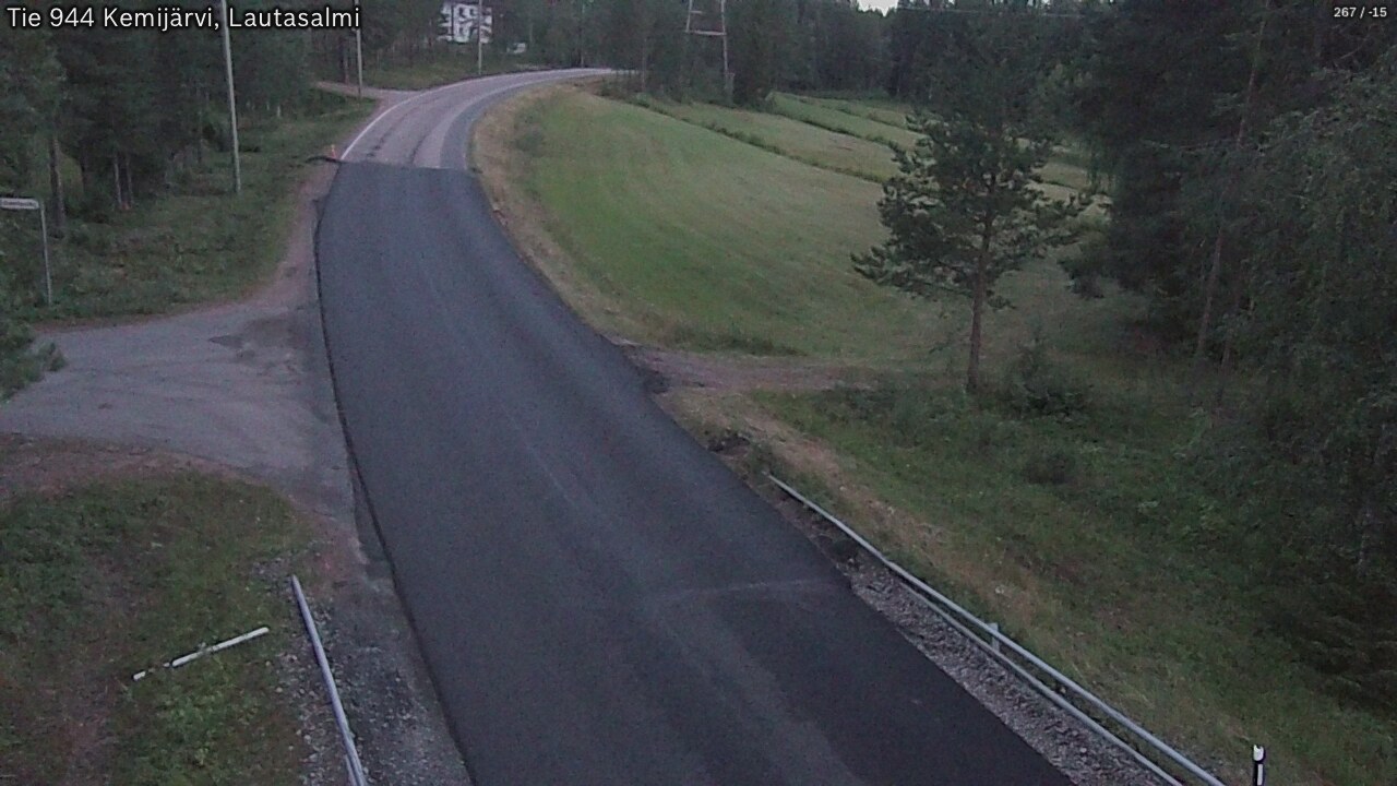 Weather Camera Image Road 944 Kemijärvi, Lautasalmi, Kemijärvi, Lappi