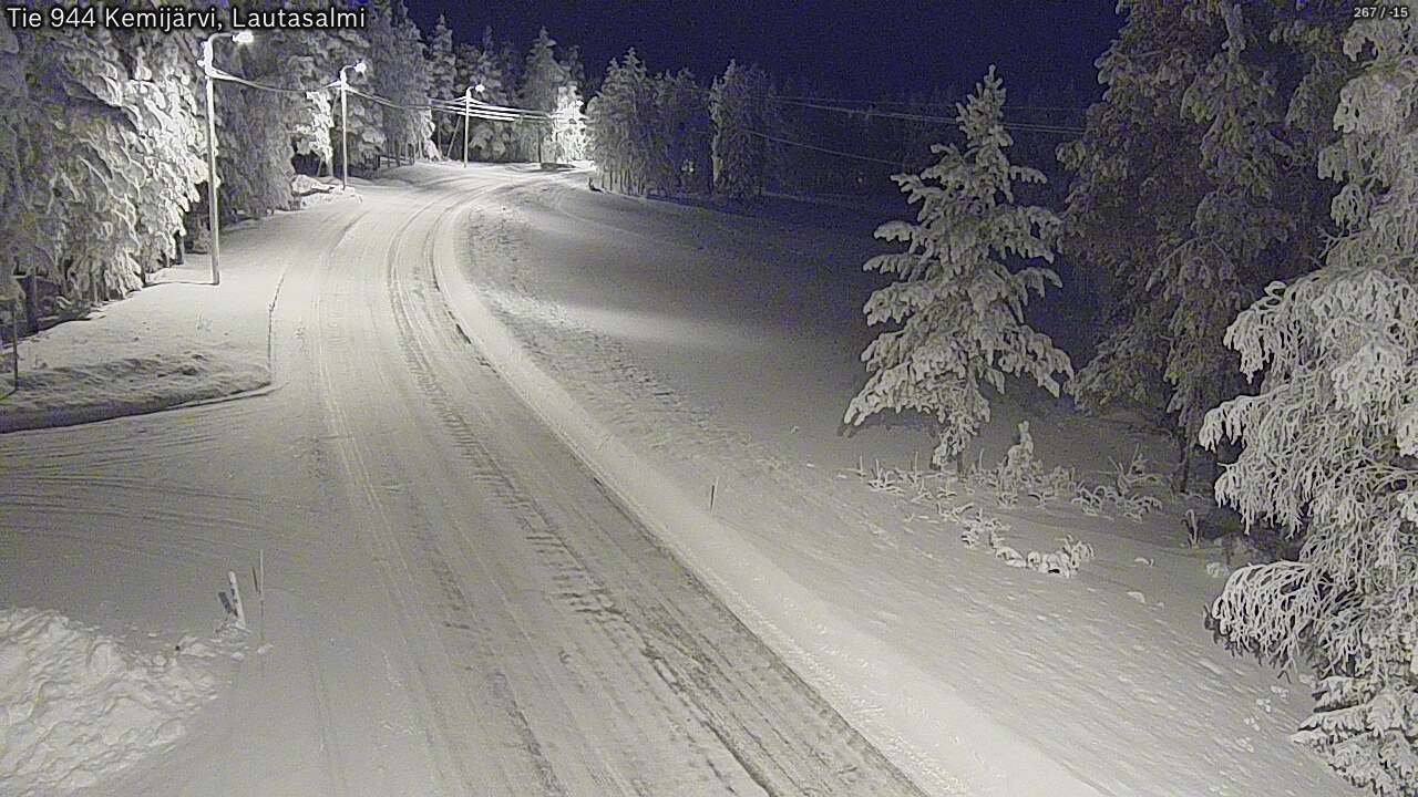 Kelikamerat Kuva Tie 944 Kemijärvi, Lautasalmi, Kemijärvi, Lappi