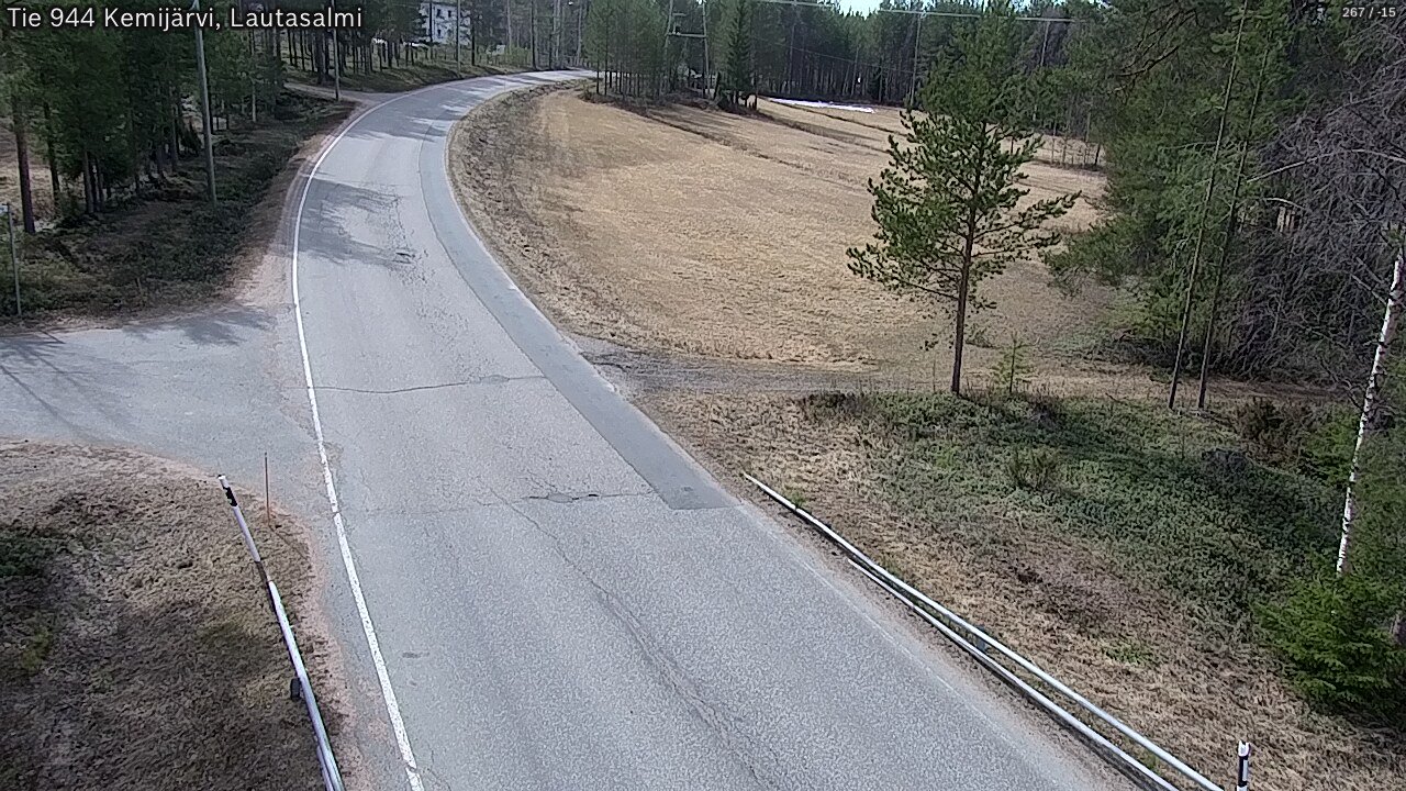 Weather Camera Image Väg 944 Kemijärvi, Lautasalmi, Kemijärvi, Lappi