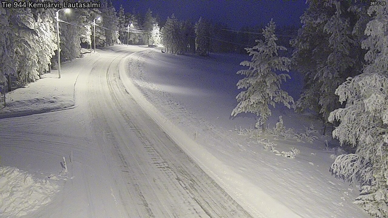 Kelikamerat Kuva Tie 944 Kemijärvi, Lautasalmi, Kemijärvi, Lappi