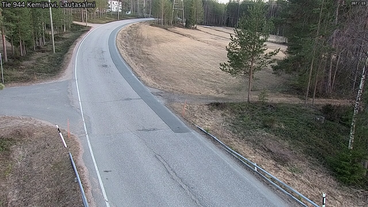 Weather Camera Image Väg 944 Kemijärvi, Lautasalmi, Kemijärvi, Lappi