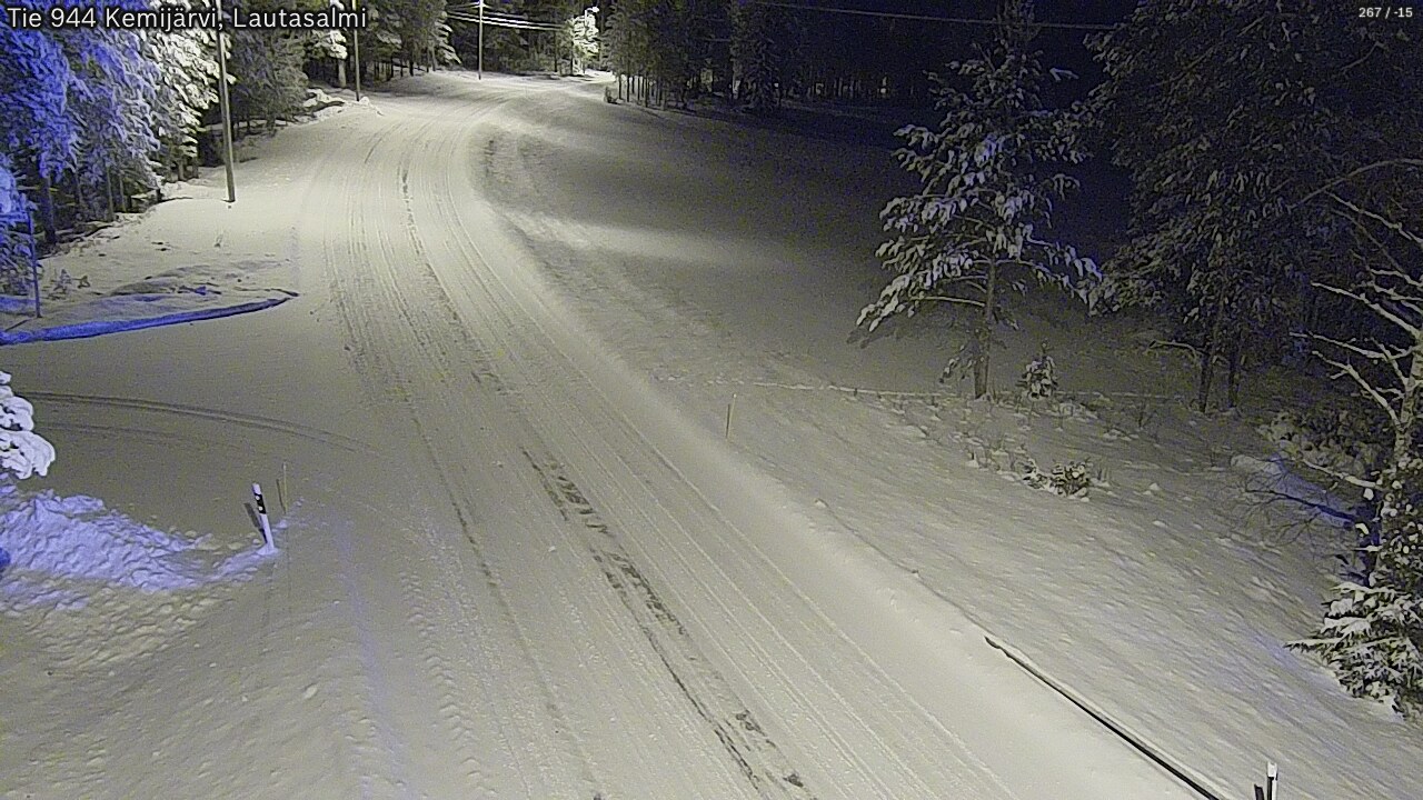 Kelikamerat Kuva Tie 944 Kemijärvi, Lautasalmi, Kemijärvi, Lappi